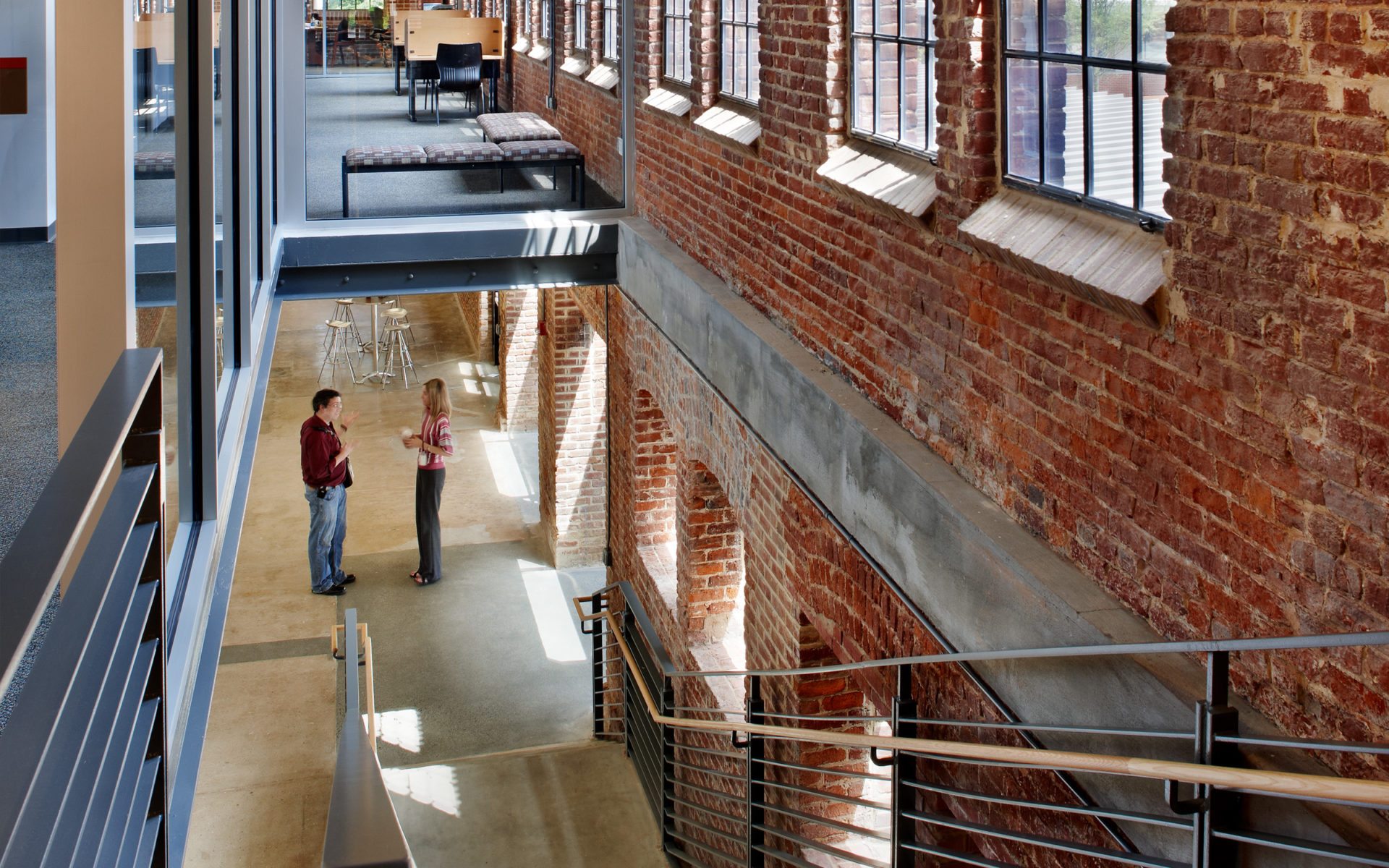 Park Shops adaptive reuse at NC State University in Raleigh, NC; Architect: Clark Nexsen