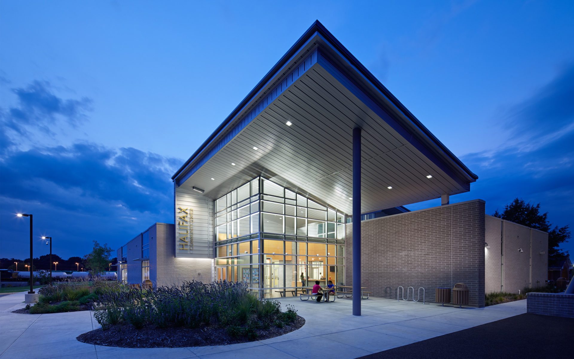 Halifax Park & Community Center in Raleigh, North Carolina; designed by Clark Nexsen