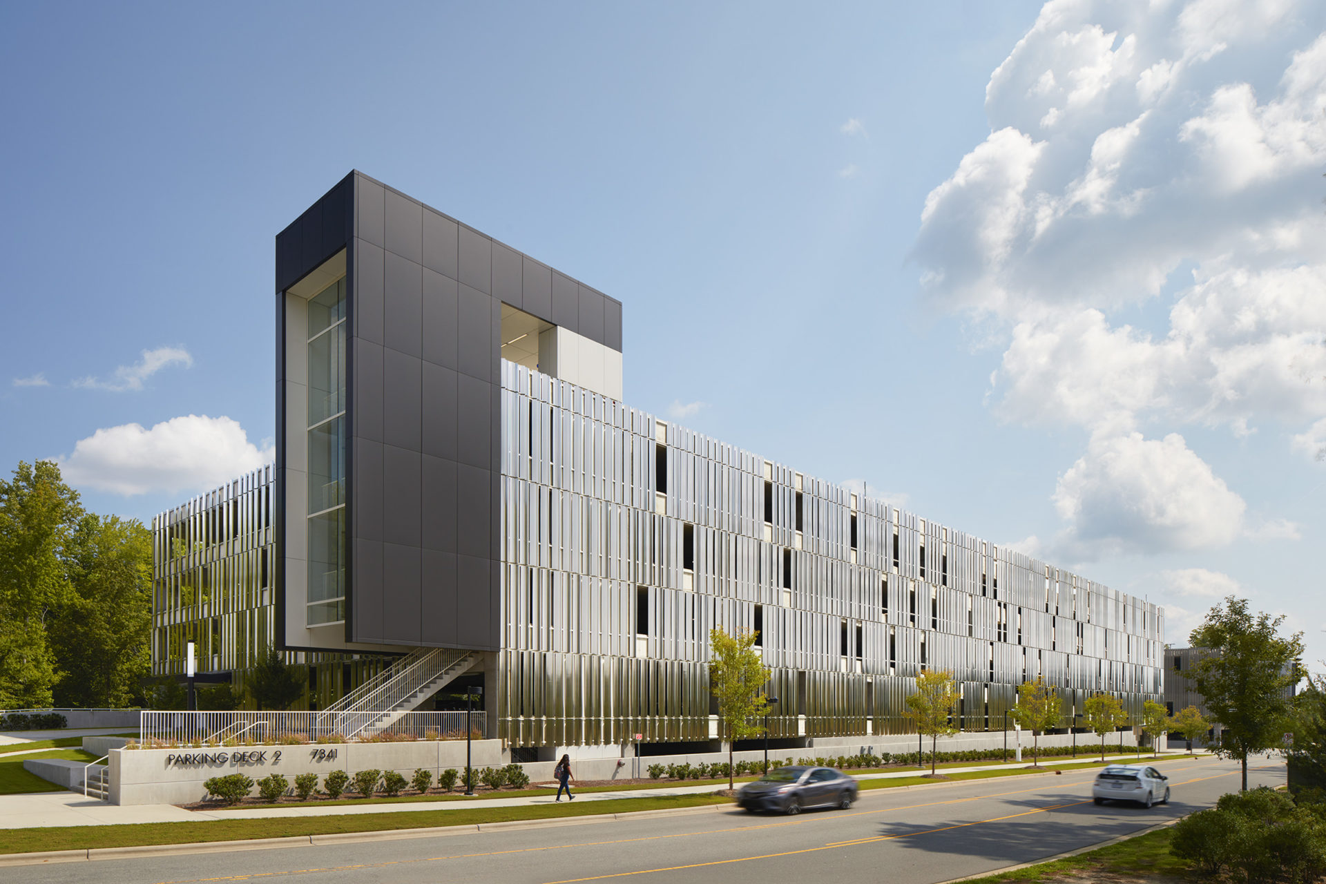 Parking Deck 2 at Wake Tech Community College in Raleigh, NC; Architect: Clark Nexsen