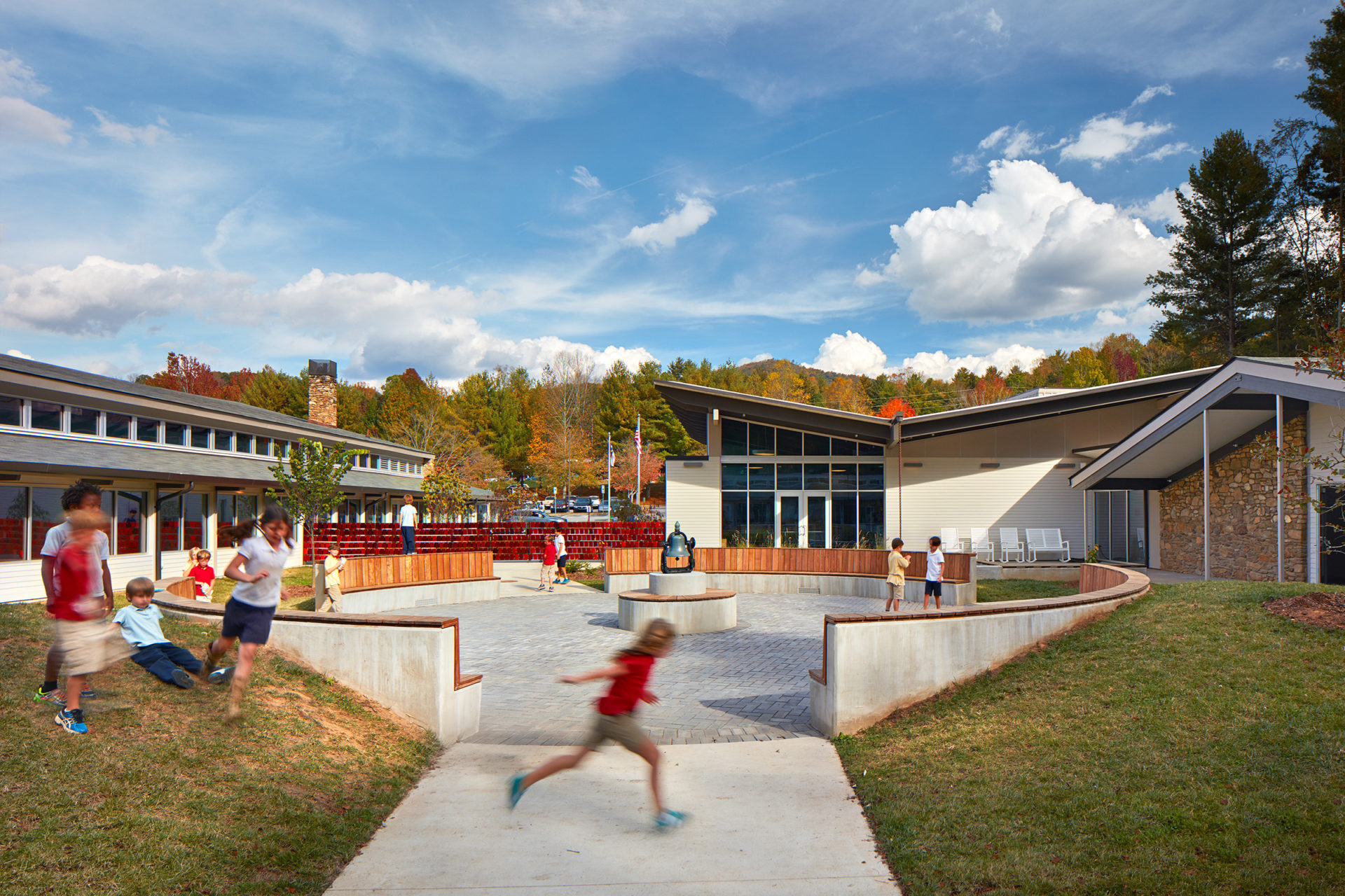 Carolina Day Lower School renovation and addition in Asheville, NC; Architect: Clark Nexsen