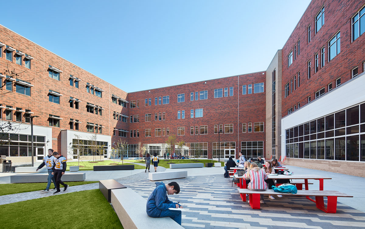 Apex High School in Apex North Carolina; Architect: Clark Nexsen