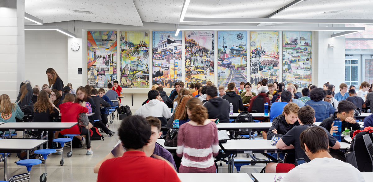 Apex High School in Apex North Carolina; Architect: Clark Nexsen