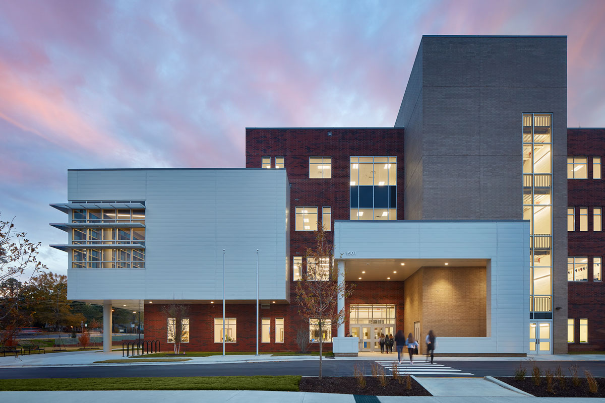 Apex High School in Apex North Carolina; Architect: Clark Nexsen