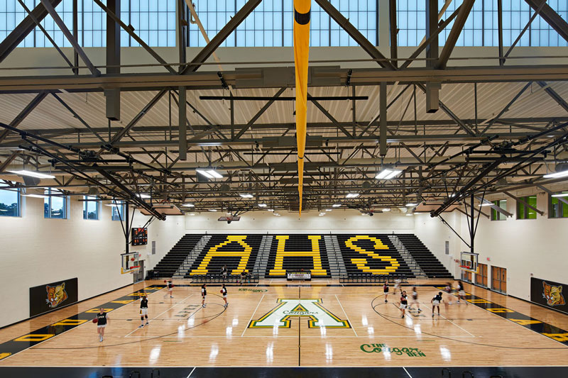 Apex High School in Apex North Carolina; Architect: Clark Nexsen