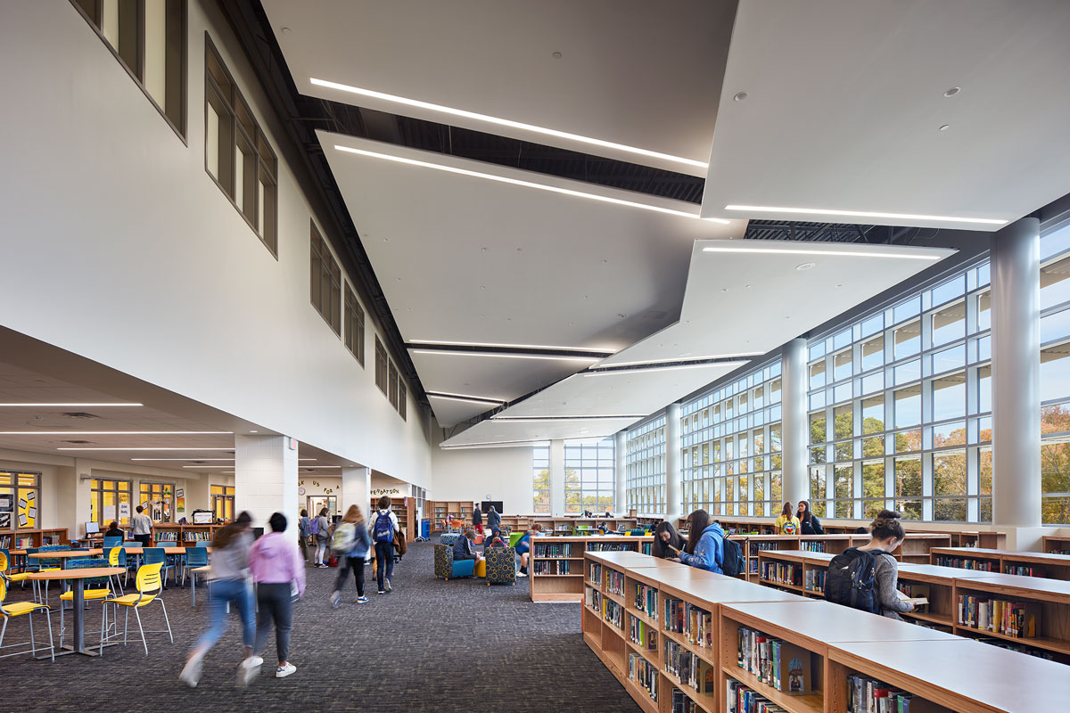 Apex High School in Apex North Carolina; Architect: Clark Nexsen