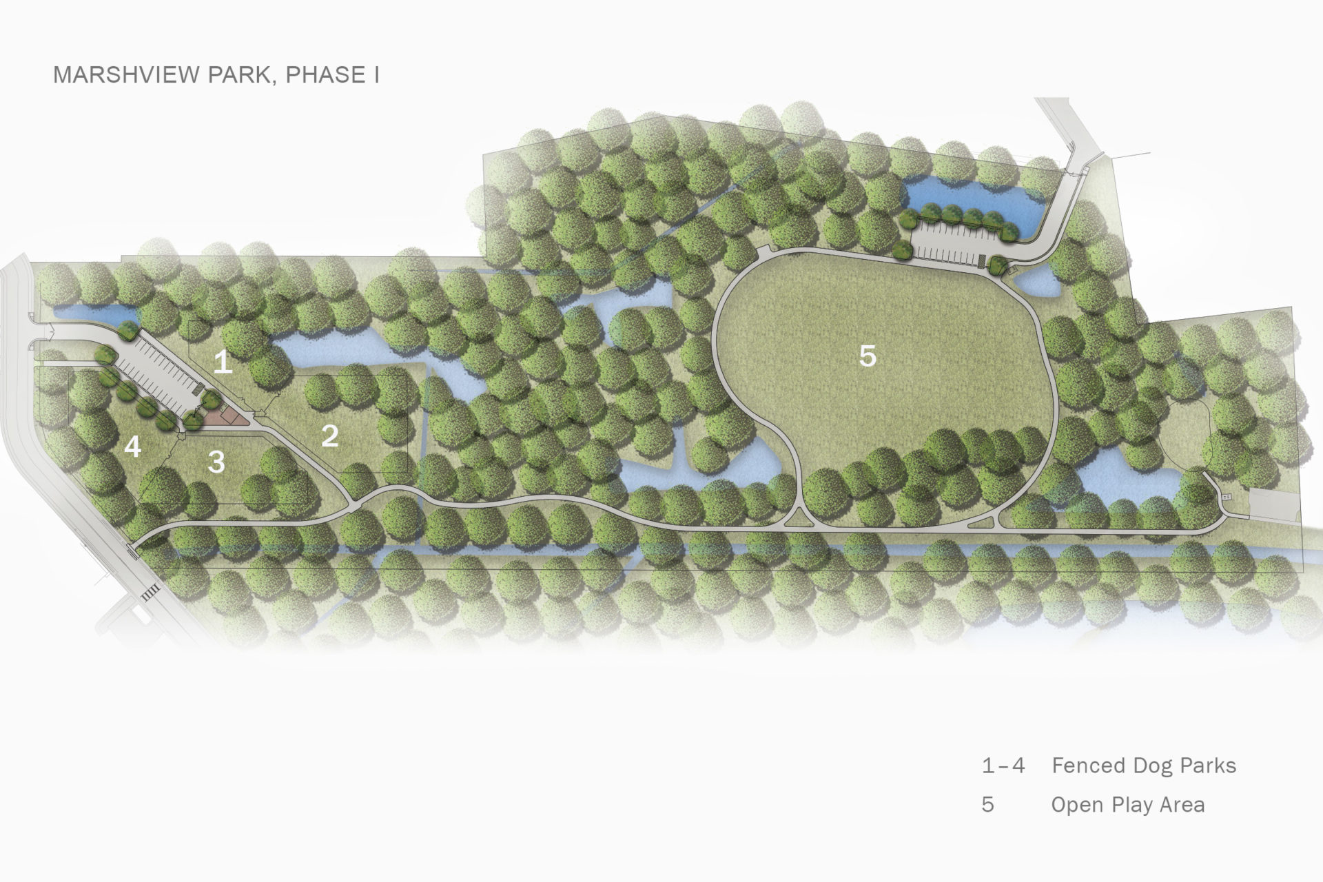 Marshview Park Site Plan by Clark Nexsen