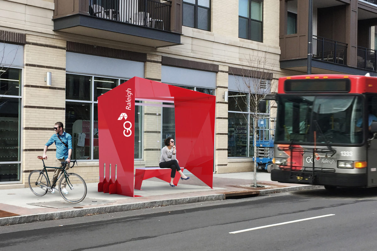 GoRaleigh Bus Shelter Prototype_Clark Nexsen