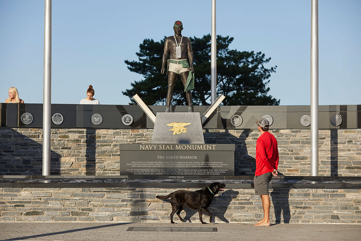 Navy SEALs Monument in Virginia Beach, Virginia; Design Clark Nexsen