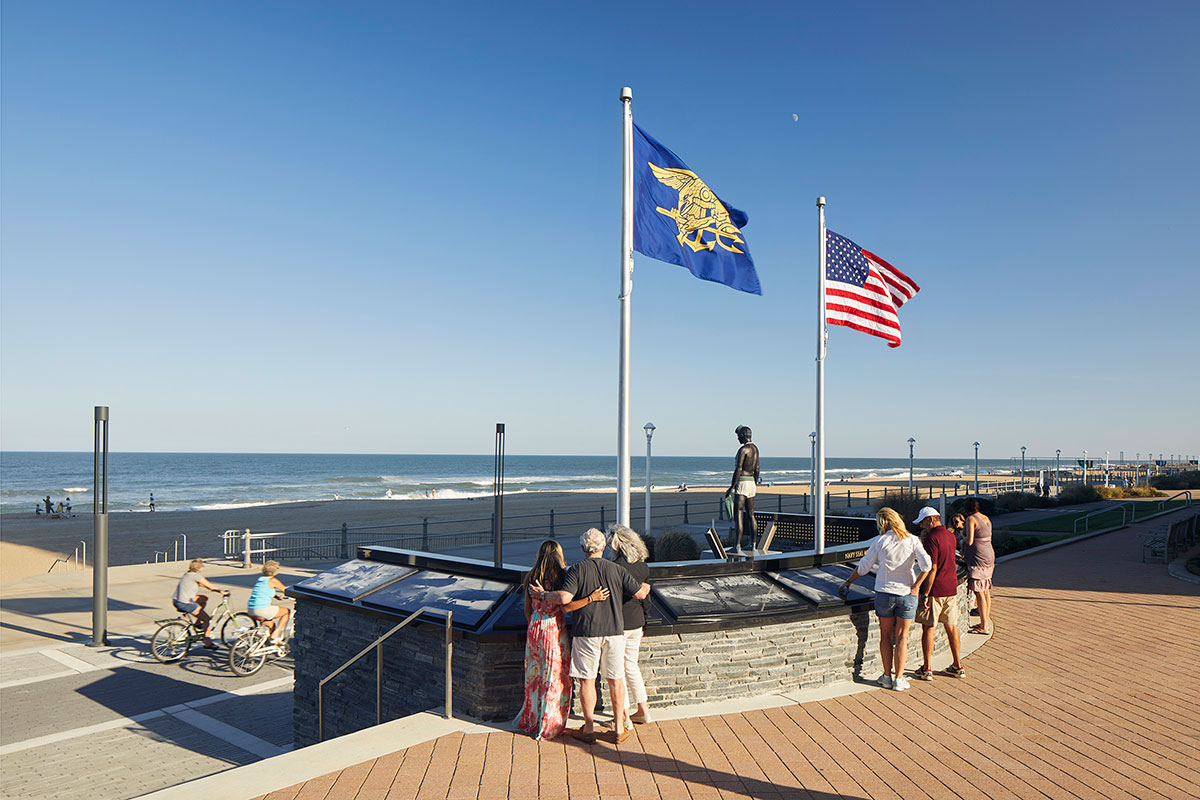Navy SEALs Monument in Virginia Beach, Virginia; Design Clark Nexsen