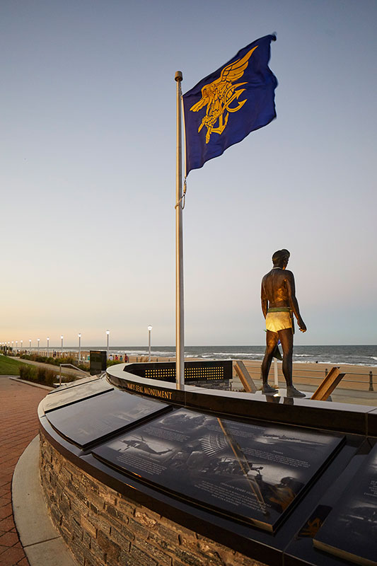 Navy SEALs Monument in Virginia Beach, Virginia; Design Clark Nexsen