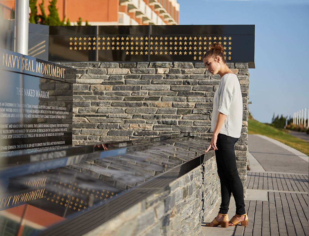 Navy SEALs Monument in Virginia Beach, Virginia; Design Clark Nexsen