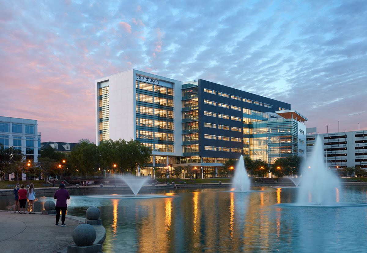 Ferguson HQ3 in Newport News, VA. Architecture and engineering by Clark Nexsen