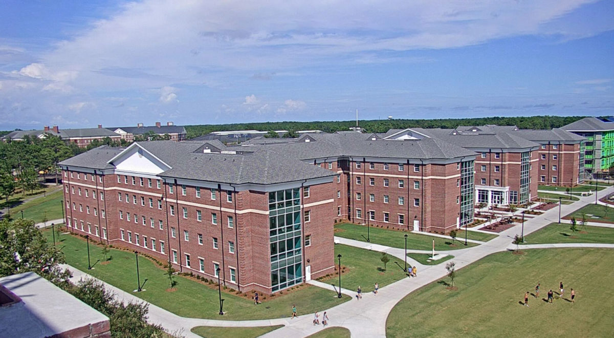 Pelican and Sandpiper Halls at UNC Wilmington; Architect: Clark Nexsen