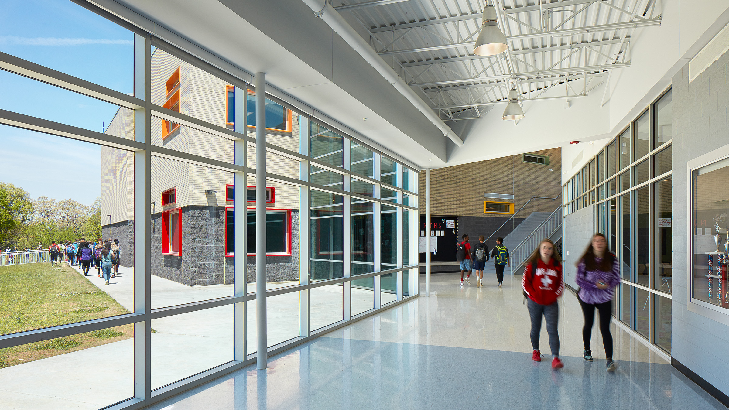 Asheville Middle School in Asheville, NC; Architect: Clark Nexsen; Photo: Mark Herboth Photography