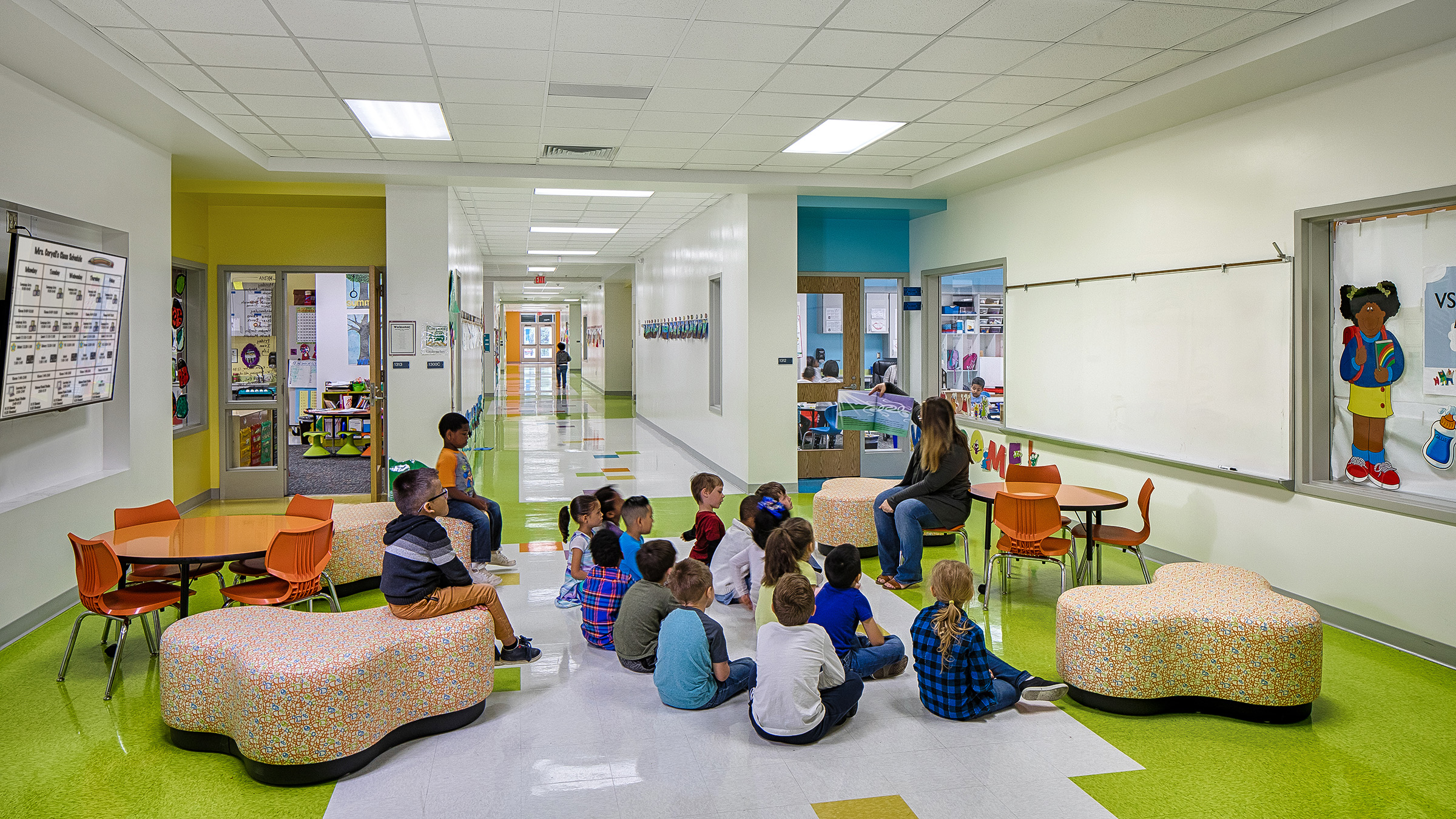 Bryan Road Elementary School in Raleigh, NC; Architect: Clark Nexsen; Photo: Tzu Chen Photography