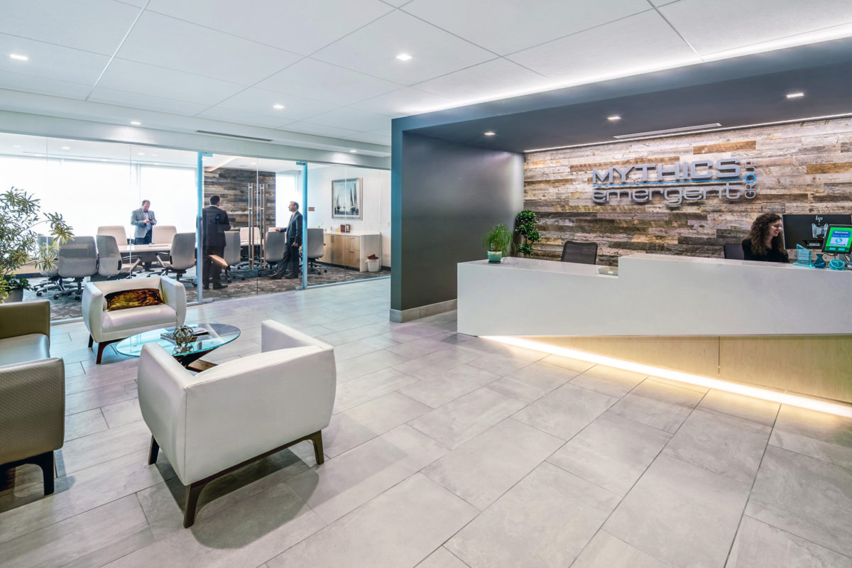 Mythics Inc. lobby space