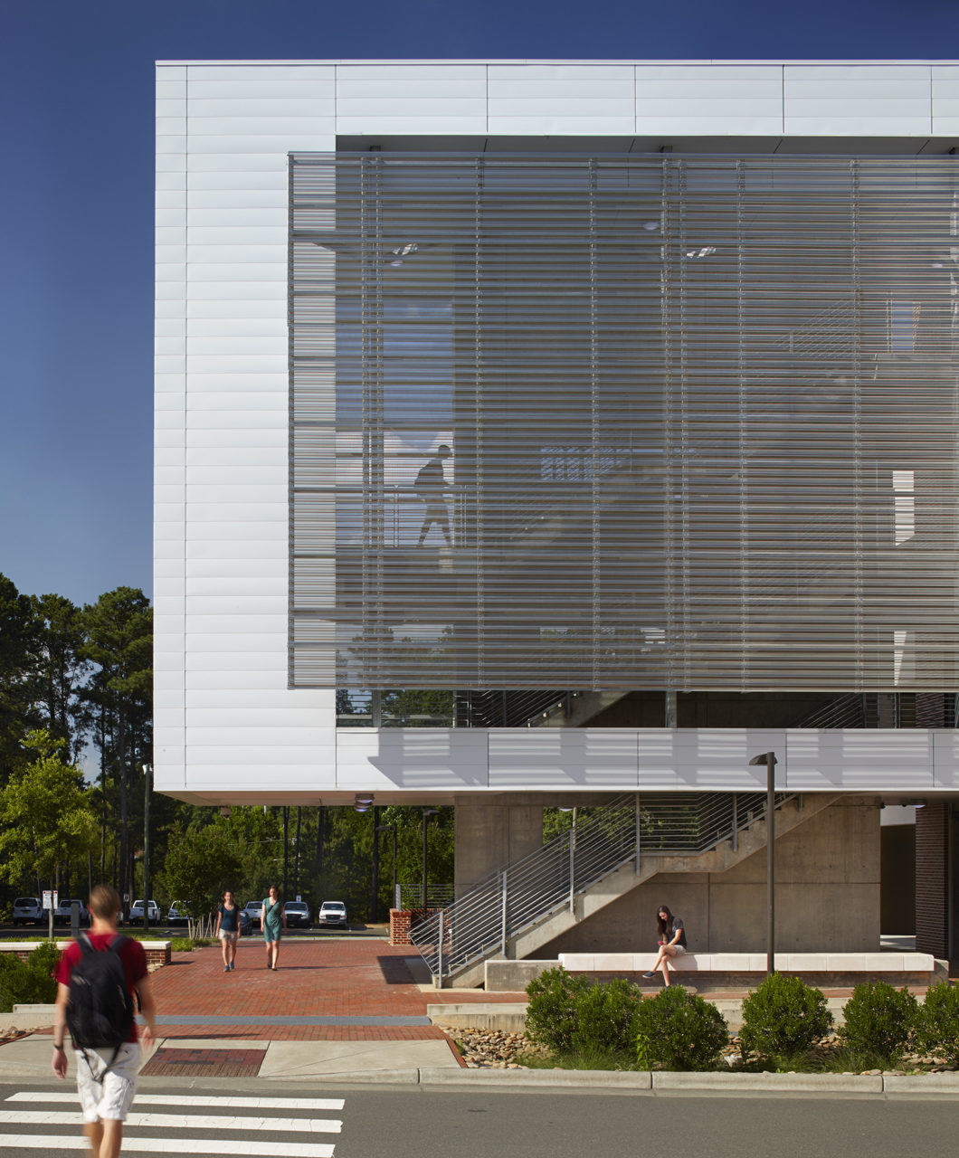 NCSU West Lot Parking Deck in Raleigh, NC; Architect: Clark Nexsen