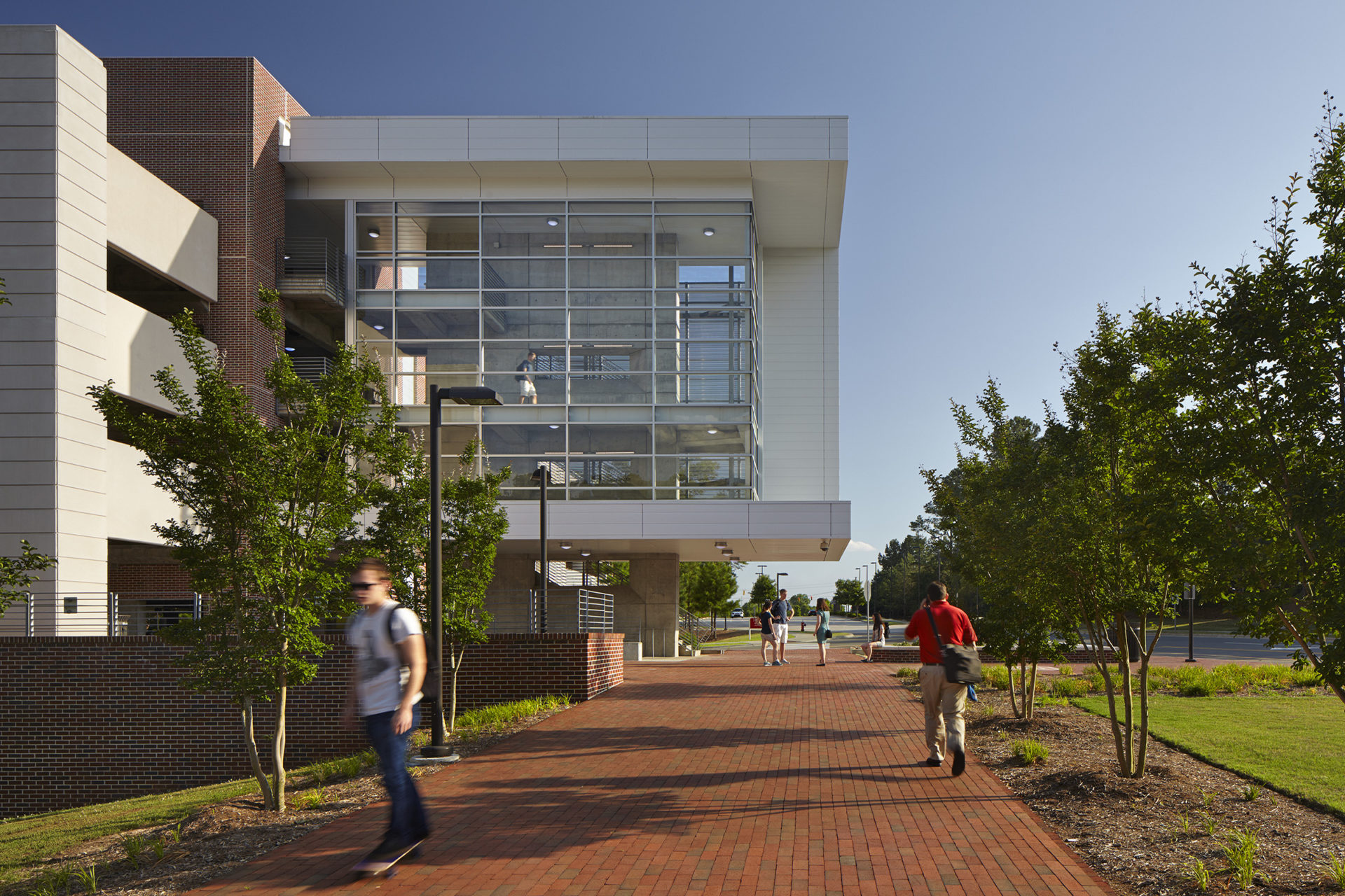 NCSU West Lot Parking Deck in Raleigh, NC; Architect: Clark Nexsen
