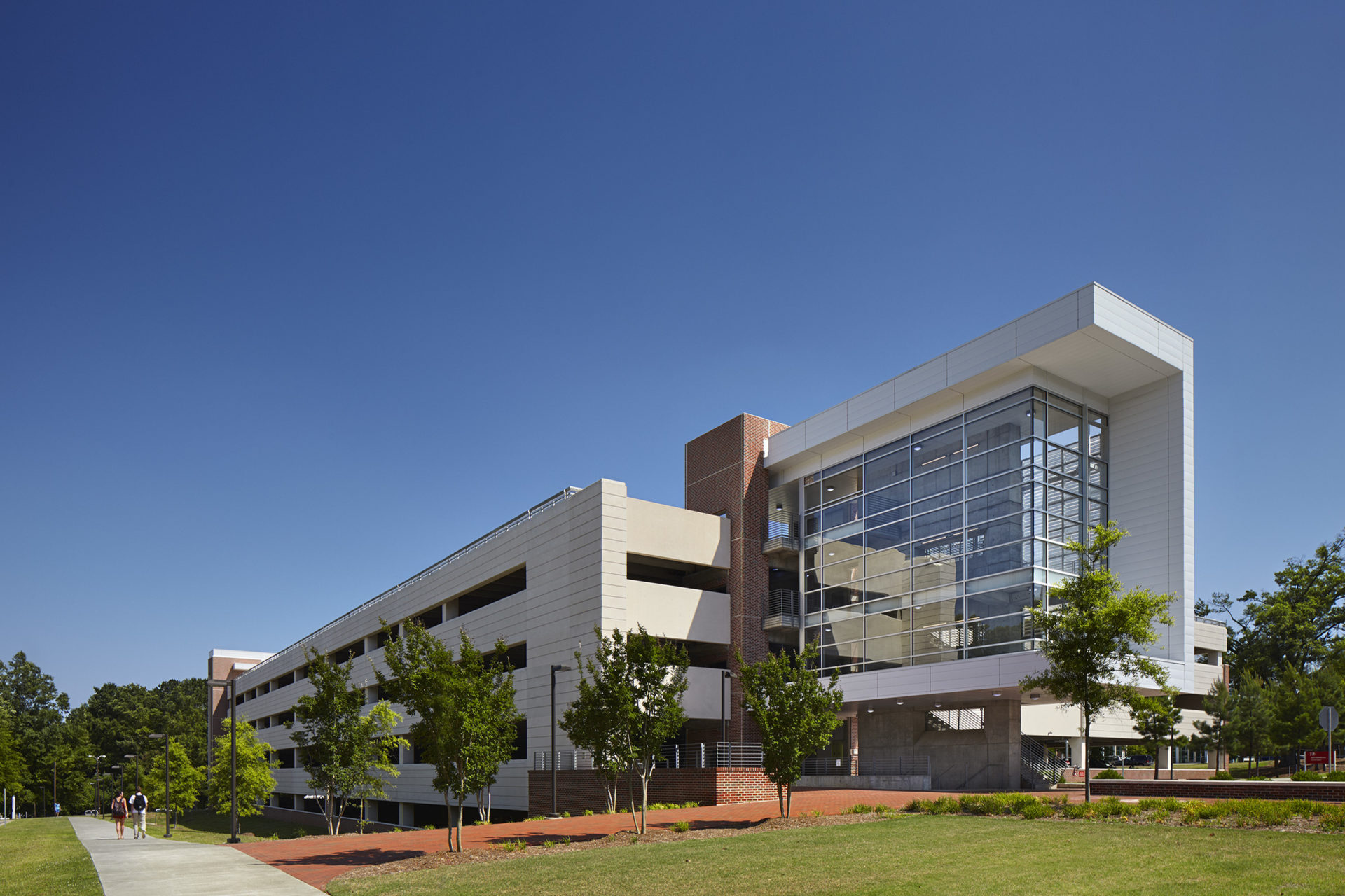 NCSU West Lot Parking Deck in Raleigh, NC; Architect: Clark Nexsen