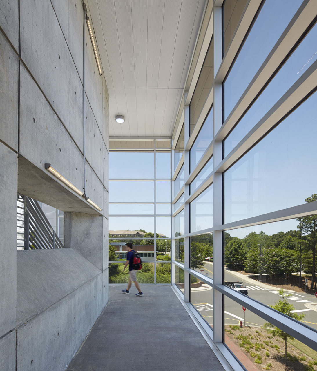 NCSU West Lot Parking Deck in Raleigh, NC; Architect: Clark Nexsen