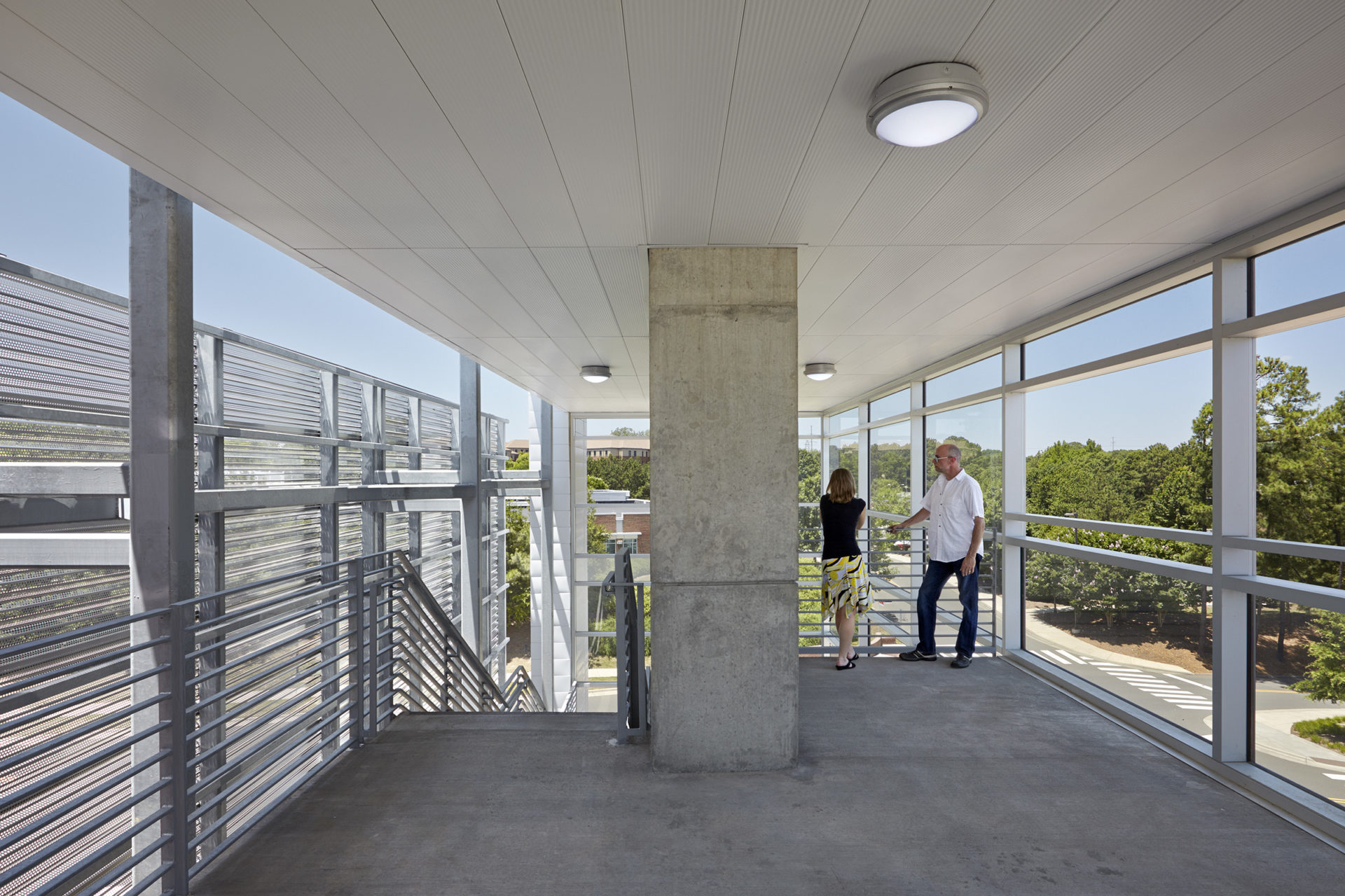 NCSU West Lot Parking Deck in Raleigh, NC; Architect: Clark Nexsen
