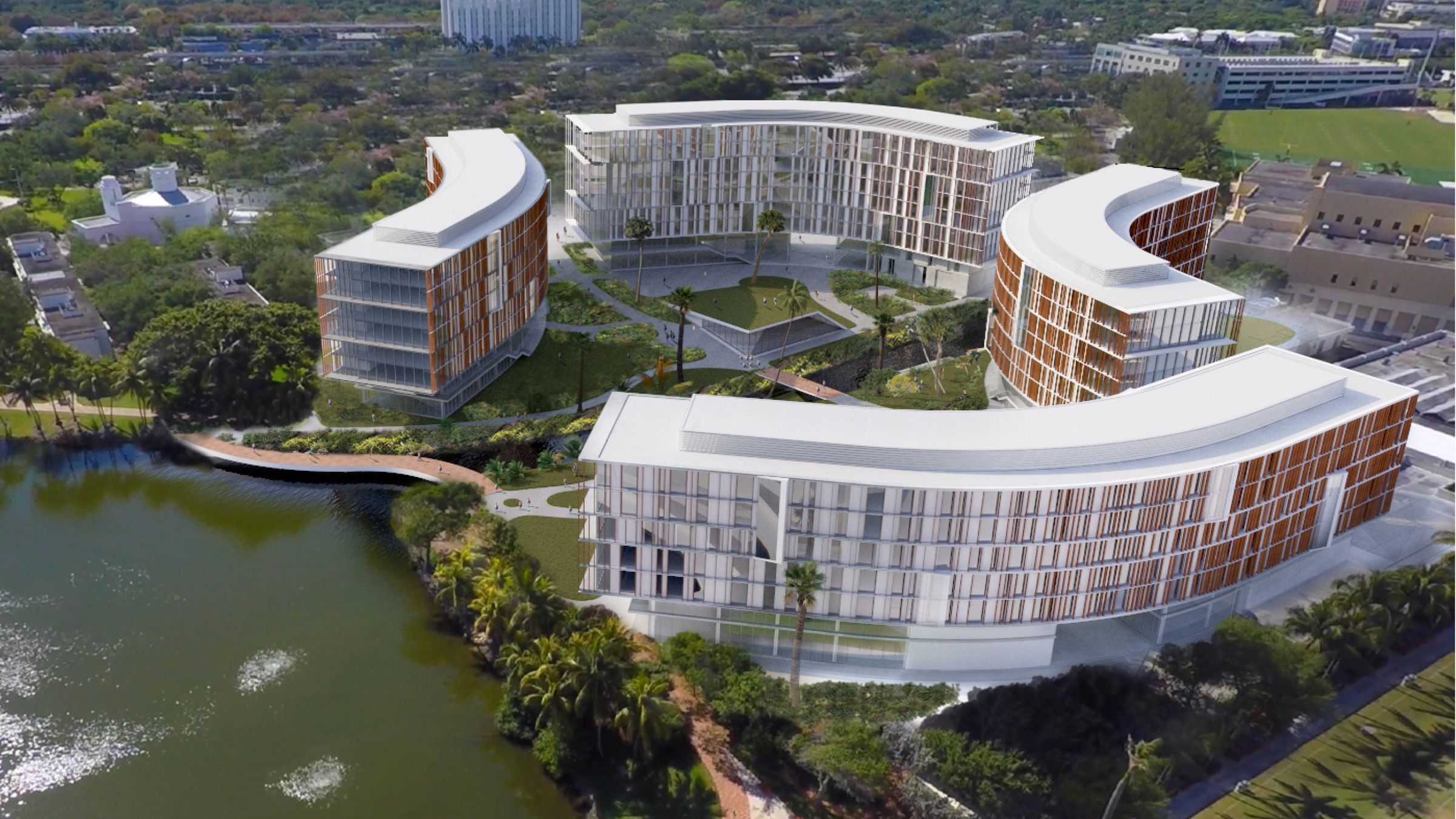 University of Miami First Year Village in Coral Gables, FL; Rendering: Clark Nexsen