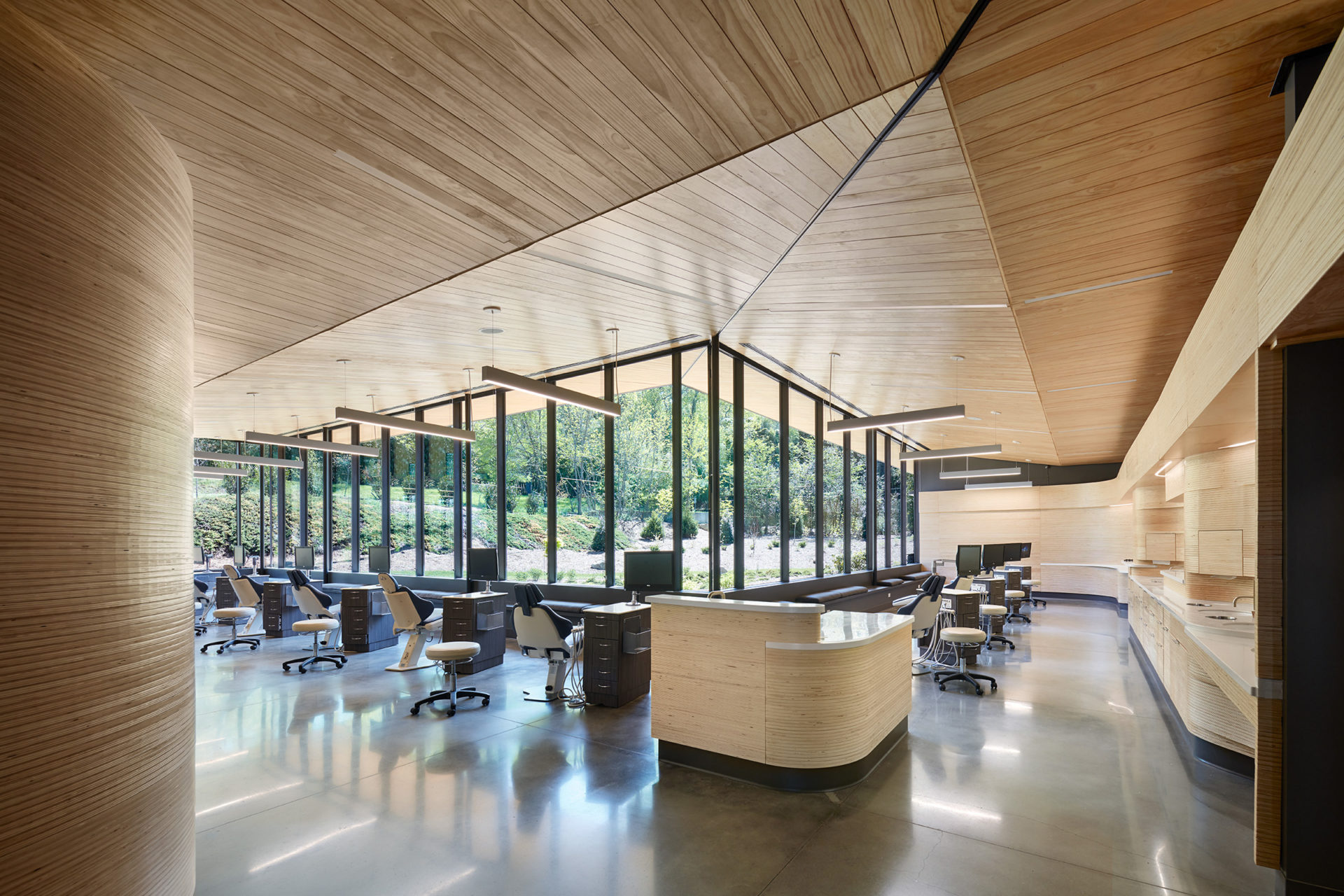 Blue Ridge Orthodontics in Asheville, North Carolina; Architecture and Interior Design Clark Nexsen