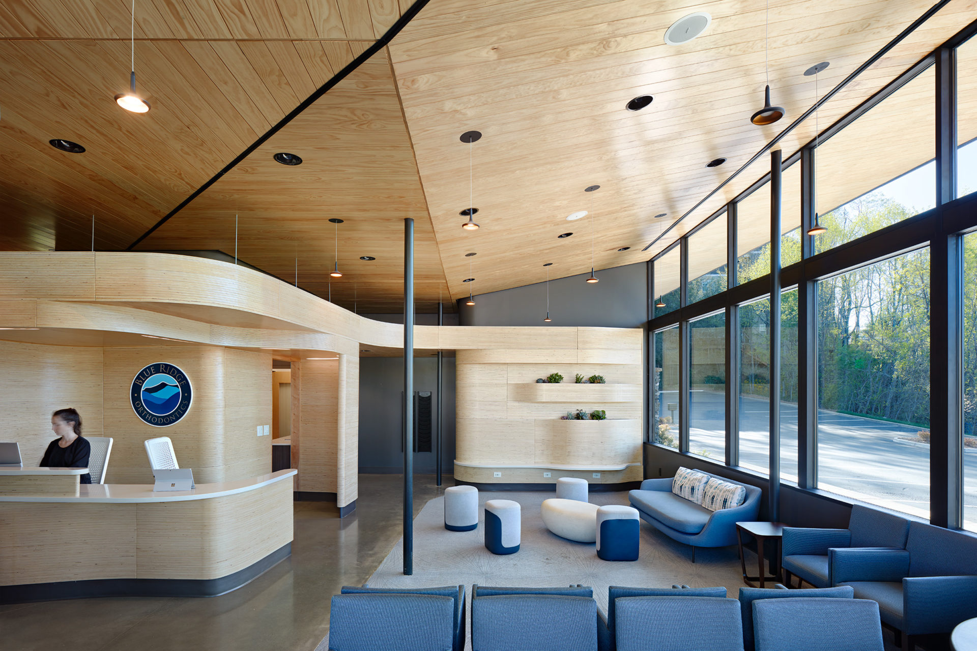 Blue Ridge Orthodontics in Asheville, North Carolina; Architecture and Interior Design Clark Nexsen