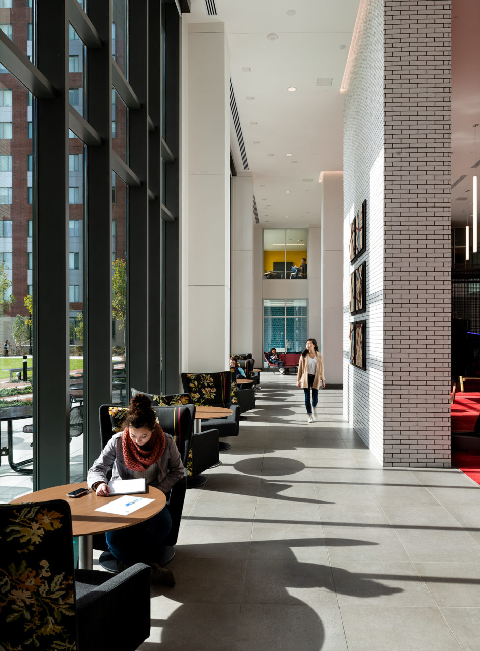 Gladding Residence Center at Virginia Commonwealth University in Richmond, Virginia; Clark Nexsen served as Architect and Engineer of Record