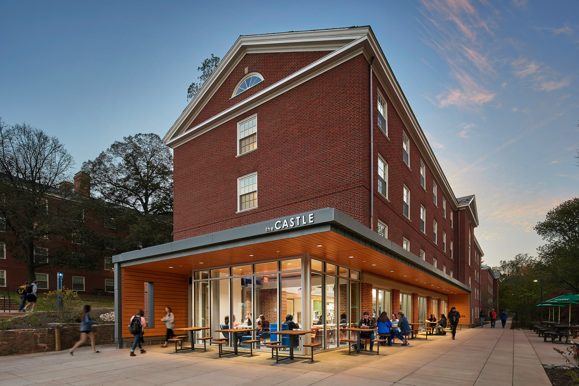 McCormick Road Houses at the University of Virginia in Charlottesville, VA; Renovation design and engineering: Clark Nexsen