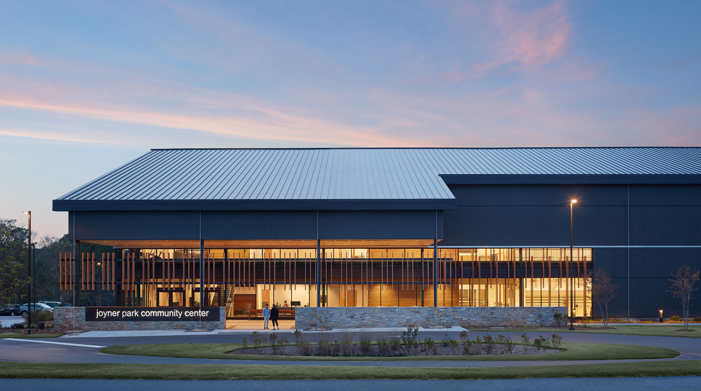 Joyner Park Community Center in Wake Forest, NC; Architect: Clark Nexsen; Photograph ©MH Photography