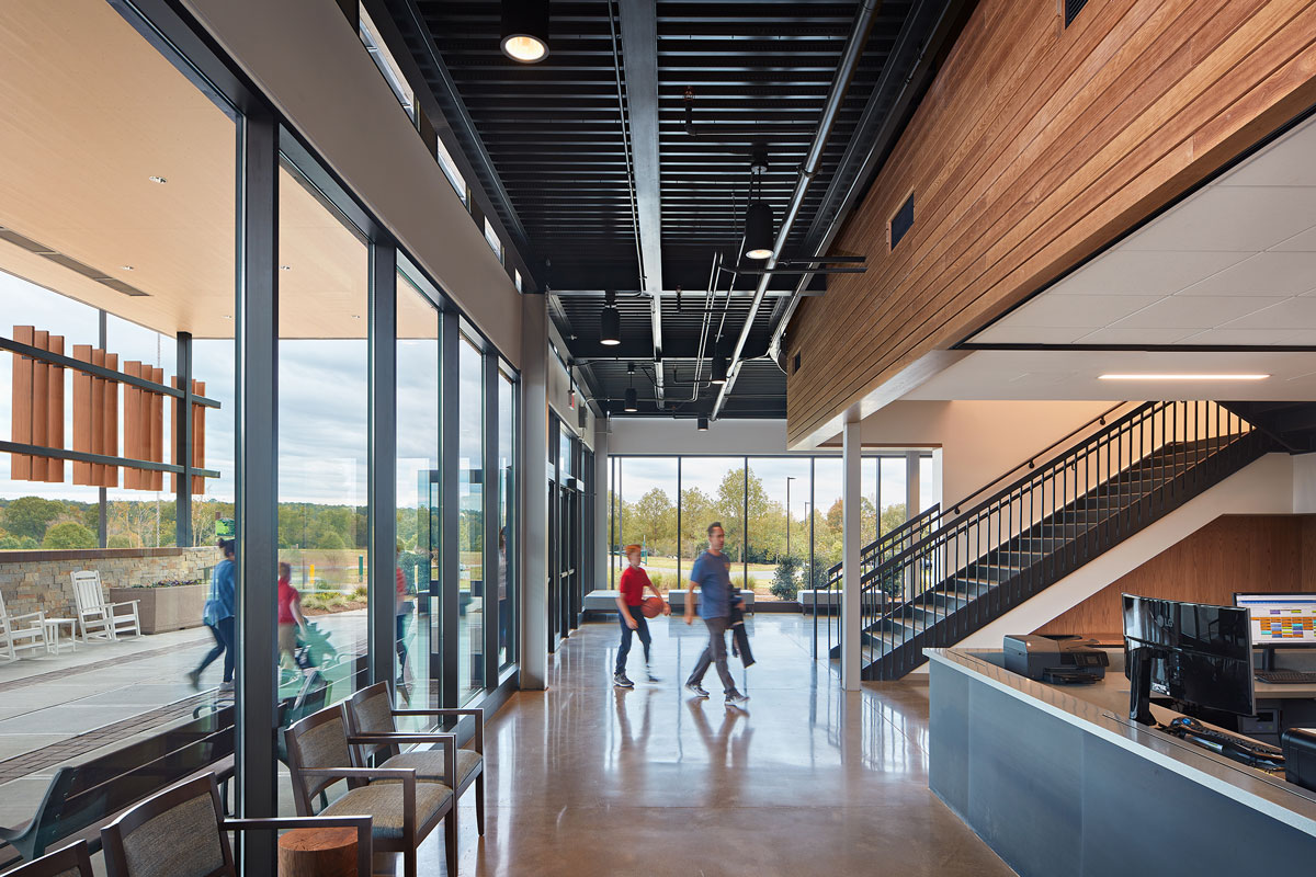 Joyner Park Community Center in Wake Forest, NC; Architect: Clark Nexsen; Photograph ©MH Photography