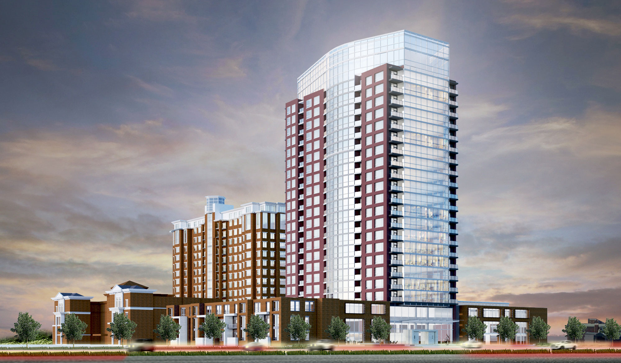 River Tower at Harbor's Edge in Norfolk, Virginia; Architect: Clark Nexsen