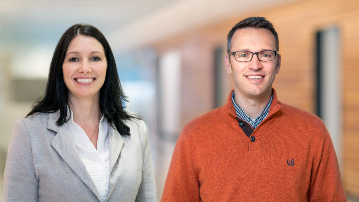 Tabitha Abnet and Creighton Barnes of Clark Nexsen graduate from the 2019 LEAD Hampton Roads program.