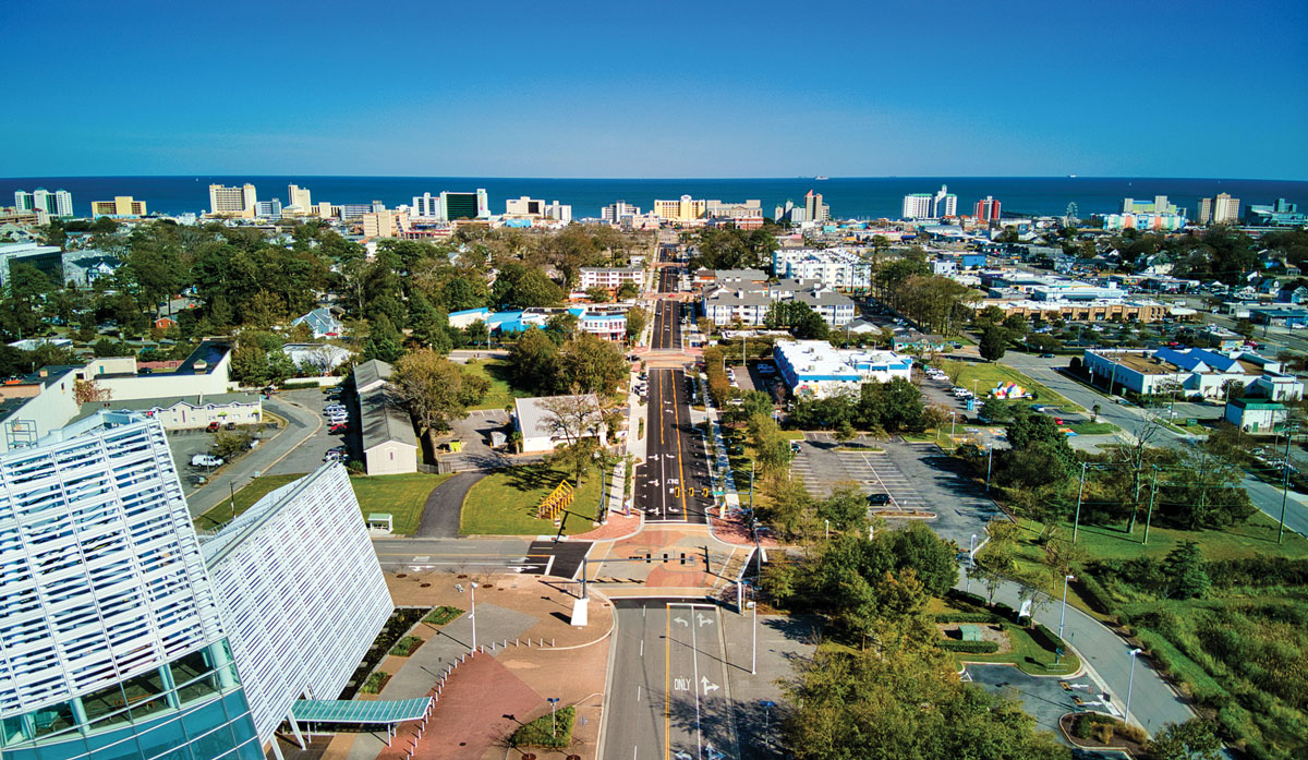 19th Street Corridor Improvements in Virginia Beach, VA; Engineering by Clark Nexsen