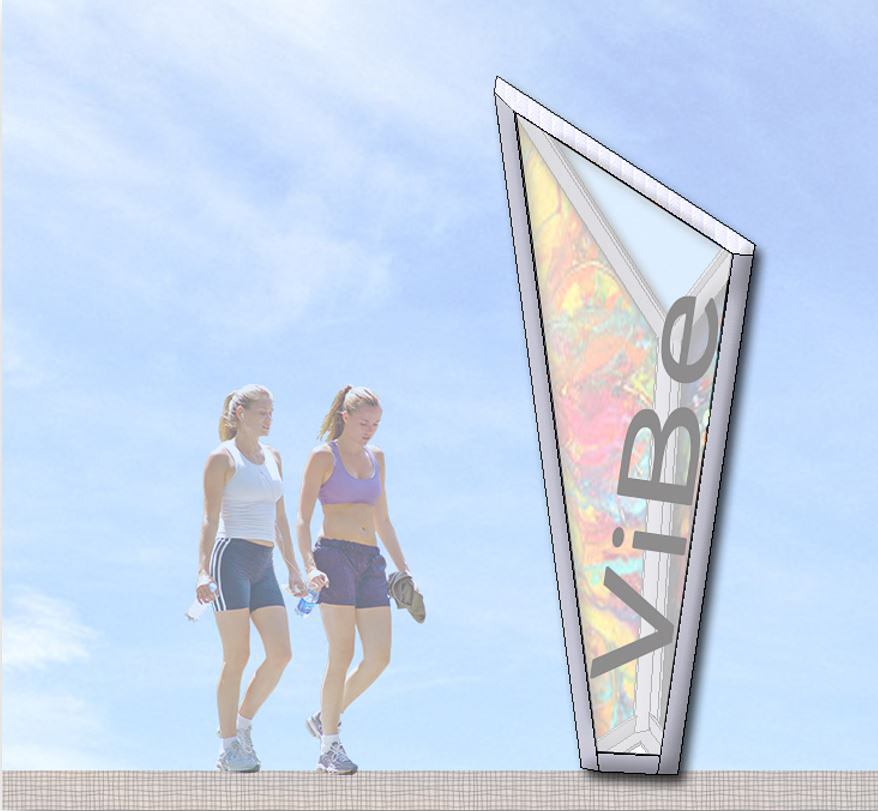 ViBE District Marker for 18th and 19th Street Corridor Improvements in Virginia Beach, Virginia