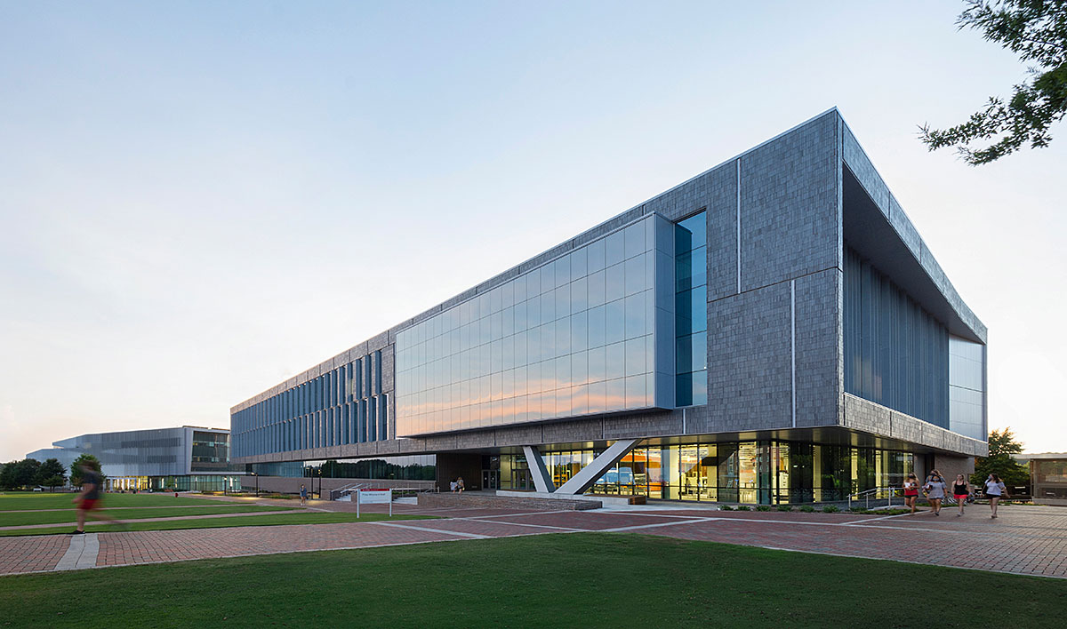 Fitts-Woolard Hall at NC State University; Architect and engineer: Clark Nexsen