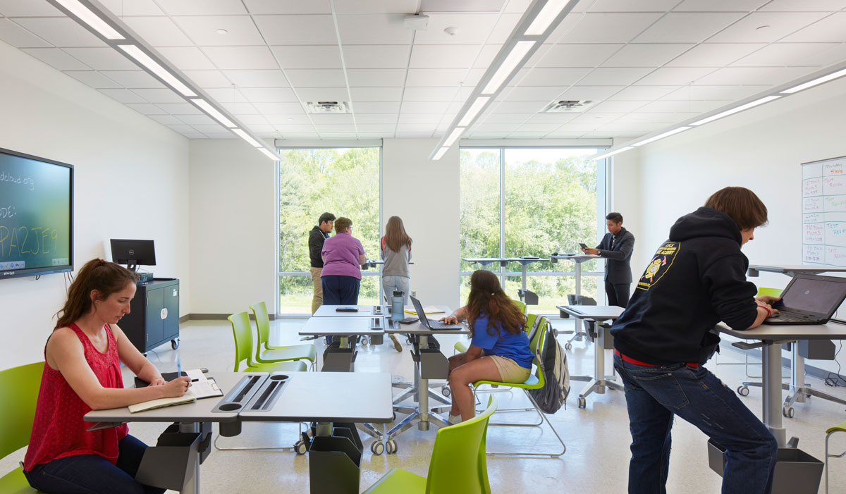 Apex High School in Apex North Carolina; Architect: Clark Nexsen