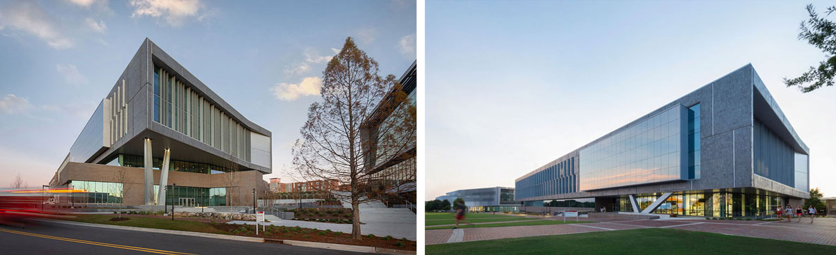 Fitts-Woolard Hall at NC State University; Designed by architecture and engineering firm Clark Nexsen