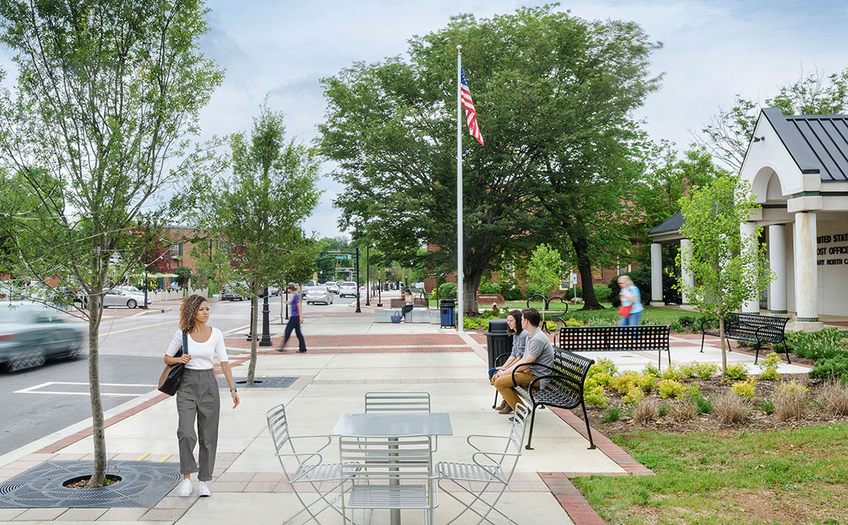 Academy Street Improvements; Clark Nexsen