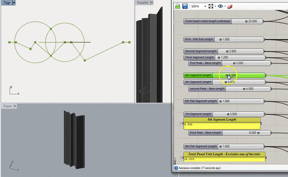 Detail of a computer script used in computational design