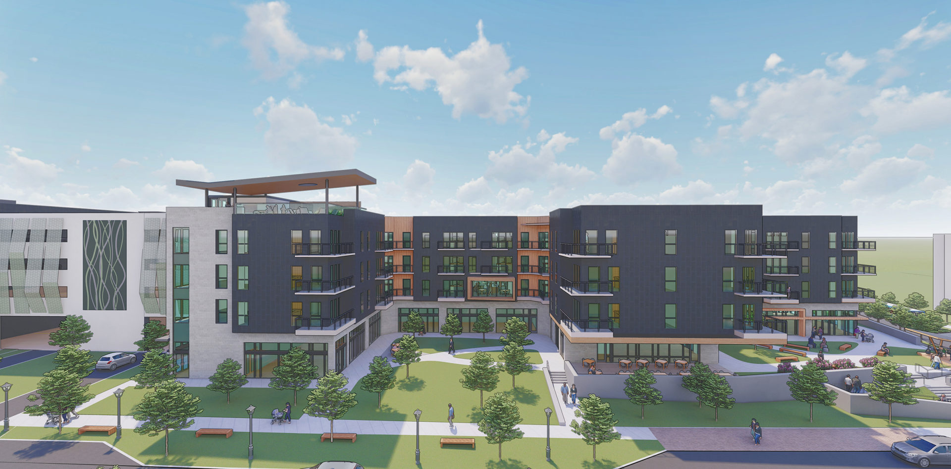 The Resurgent mixed-use development in Greensboro, NC; Architect & Engineer: Clark Nexsen
