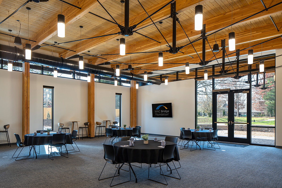 Event space at WNC Bridge Foundation in Asheville, NC
